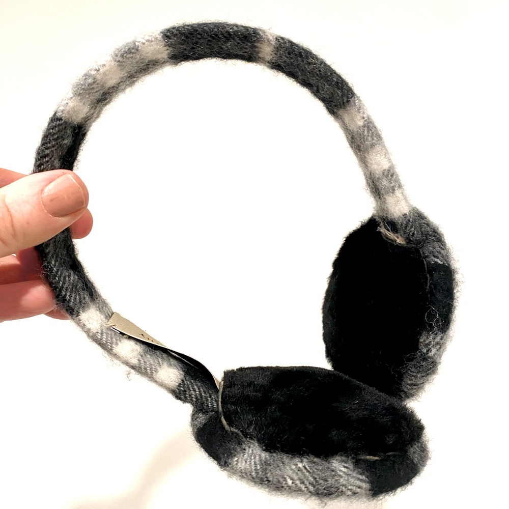 Burberry Black and Gray Earmuffs - Picture 2 of 10